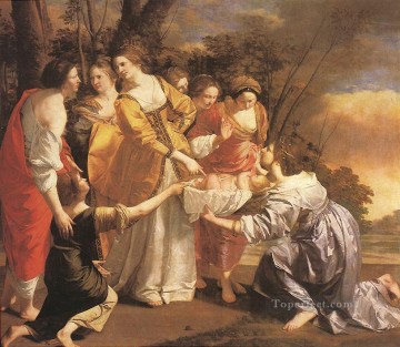 モーセの発見 バロック画家オラツィオ・ジェンティレスキ Oil Paintings